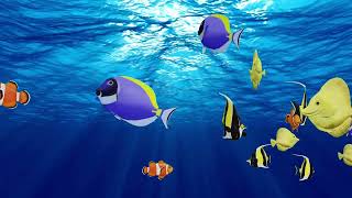 ANIMATION AQUARIUM  ANIMATION FISHES  UNDERWATER  RELAX ANIMATION  АНИМАЦИОННЫЙ АКВАРИУМ  4K [upl. by Gobert153]