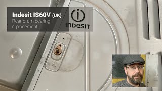 Indesit IS60VUK tumble dryer rear bearing repair [upl. by Fawnia23]