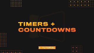 How to use Timers amp Countdowns in ProPresenter 7 [upl. by Yedok]