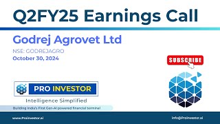 Godrej Agrovet Ltd  Q2FY25  Earnings Conference Call  concall concallshorts godrejagrovet [upl. by Nawed]