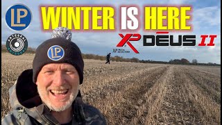 Coins amp Fun Metal Detecting  No Frills Freezing WINTER Digging in Essex Fields  XP Deus 2  Ep150 [upl. by Janessa75]