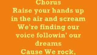 We Rock with lyrics Camp Rock [upl. by Anirehtac630]