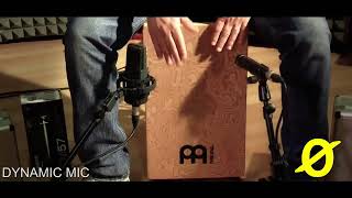 Dynamic vs Condenser mic Cajon [upl. by Sabu946]