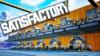 Mega Factory Steel Beam Construction in Satisfactory [upl. by Eitsrik]