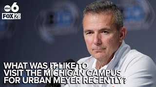 Urban Meyer talks about his visit to Michigan [upl. by Deane]