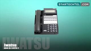 How To Set amp Cancel Call Forwarding On The Iwatsu ADIX IX12KTD2 Phone [upl. by Gerdeen]