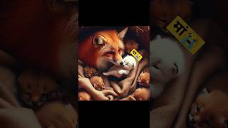 The fox raised the little cat🥺😱catsoftiktok cat cute aiart ai poorcat catlover fyp [upl. by Aitsirhc71]