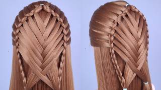 most beautiful hairstyles for girls  easy hairstyles  coiffures simples et belles  cute hairstyle [upl. by Ikcim]