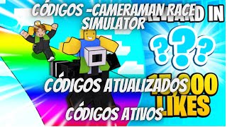 Códigos do ROBLOX simulador de corrida Cameraman Race Simulator [upl. by Annaitsirhc]