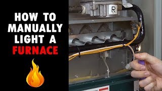 Gas Furnace Wont Ignite  How to Manually Light Burners [upl. by Lachman]