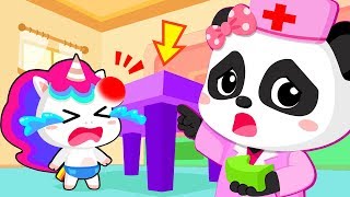 Baby Unicorn Got Injured  Play Safe Song  Doctor Cartoon  Nursery Rhymes  Kids Songs BabyBus [upl. by Gusta]