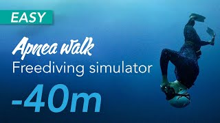 Apnea walk  Freediving simulator 40m [upl. by Nellak]