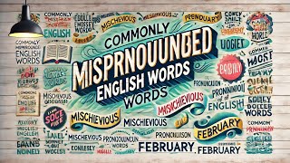 Commonly mispronounced English words Part 2 [upl. by Enilegnave]