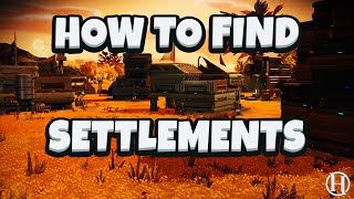 How to Find Settlements Also New Trick No Mans Sky [upl. by Ati540]