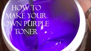 DIY How To Make Your Own Purple Toner [upl. by Haerdna]