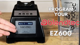 How to program your Blendtec blender  EZ600 [upl. by Notlit]