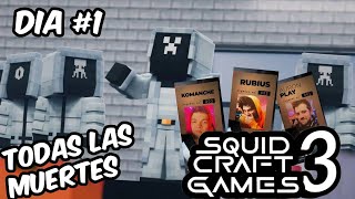 Todas las muertes de SQUID CRAFT GAMES 3 [upl. by Awuhsoj]