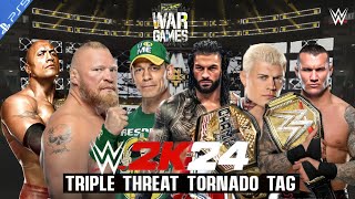 Team The Rock vs Team Jonh Cena vs Team Cody Rhodes  World Heavyweight Match at NXT WAR Games [upl. by Keisling]