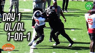 2024 Senior Bowl Coverage Day 1  OLvsDL  American Team 1 on 1 [upl. by Aznarepse325]