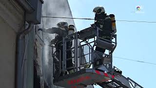 Brand in einem Geschäftsgebäude in Linz Ebelsberg [upl. by Hare]