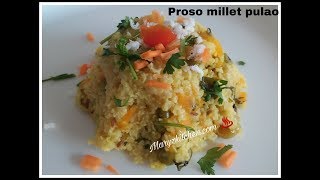 Healthy millets pulao recipehow to make proso millet pulaoproso millet recipeHealthy recipes [upl. by Anabahs644]