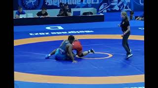 Qualif Takatani JPN vs Fchamizo ITA  Belgrade 2023  wrestling belgrade [upl. by Alyhc]