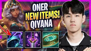 ONER TRIES QIYANA WITH NEW ITEMS  T1 Oner Plays Qiyana JUNGLE vs Jax  Season 2024 [upl. by Roosnam754]