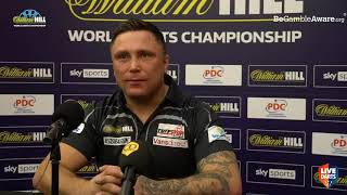 Gerwyn Price on beating Gurney quotI was thinking negative what a fool I was Ive learnt a lessonquot [upl. by Leumhs]