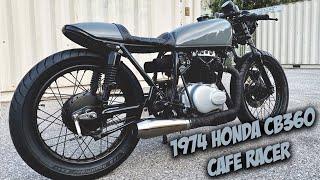 1974 Honda CB360  Cafe Racer [upl. by Soinski300]