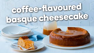 How to make a Basque cheesecake  coffee flavour [upl. by Nyrroc]