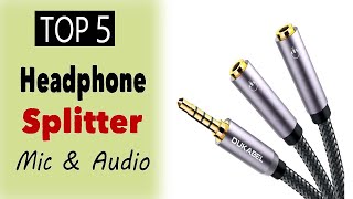 Best Headphone Splitter Mic And Audio For Computer [upl. by Phylis]