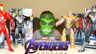 BIGGEST AVENGERS ENDGAME TOYS UNBOXING Fun with Caleb Kids Show [upl. by Mintun]