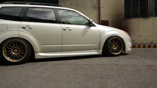 Subaru Forester on AirRex and Accuair Air Suspension [upl. by Lilac]