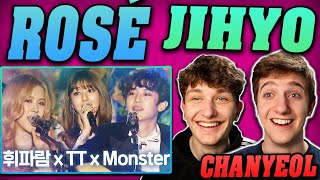 Rosé x Jihyo x Chanyeol x 10cm  Whistle x TT x Monster SBS ENTER Performance REACTION [upl. by Htebazila]