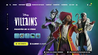 ✅✨LOJA  FORTNITE  TRAJE VILÕES DA DISNEY [upl. by Macfarlane]