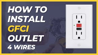 How to Install GFCI Outlet 4 Wires [upl. by Bilek]