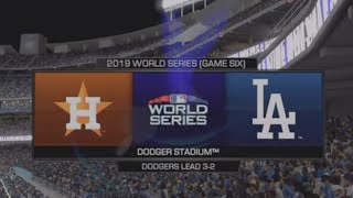 MLB The World Series 2019 Game 6 Astros vs LA Dodgers PS4 [upl. by Florio]