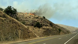 Larch Creek Fire grows to nearly 14000 acres [upl. by Nej]