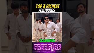 Top 3 Richest Youtubers Indian😱paraSAMSUNGA3A5A6A7J2J5A7S5S6S7S9A10A20A30A50shorts [upl. by Pacian]