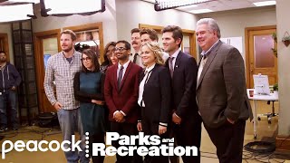 Parks and Recreation  The Farewell Season Shooting the Final Scene Behind The Scenes [upl. by Allbee515]