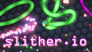 SLITHERio LETS PLAY  SNAKES or WORMS  RADIOJH GAMES [upl. by Semmes]