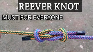 HOW TO TIE A REEVER KNOT how knots 👌sajjad12455 [upl. by Morlee]