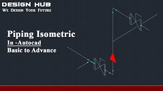 How to draw piping isometrics in Autocad Autocad tutorial [upl. by Sofer]