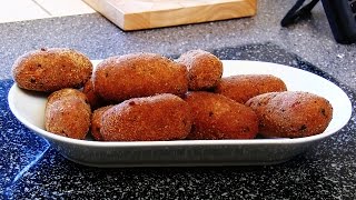 REZEPT HOLLÄNDISCHE FLEISCHKROKETTEN AUS GRILLRESTEN  schnell amp einfach selber machen [upl. by Erasaec]