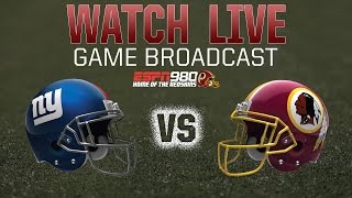 Redskins Radio Booth LIVE vs NY Giants [upl. by Mahan]