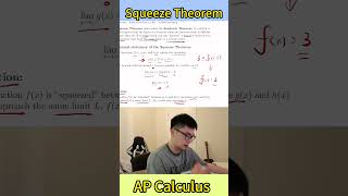 AP Calculus Unit 25 AP Exam squeeze theorem Calculus Chapter 2 3 AP Calculus US High School [upl. by Krauss64]