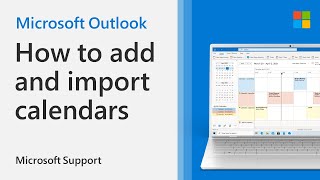 How to add or import a calendar to Outlook  Microsoft [upl. by Itra]