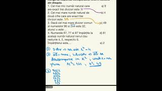 Testul 1  pag 54 Probleme care se rezolvă cu divizibilitate  Matematică 6 [upl. by Silvia]