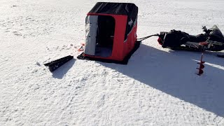 Panguitch Lake Utah Ice Fishing 2021 [upl. by Aizitel]