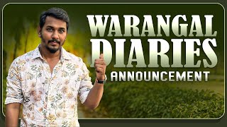 Warangal Diaries Announcement  Nabeel Afridi Vlogs [upl. by Htez892]